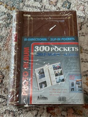 Vintage Pioneer bi-directional slip in 400 pockets photo album NEW